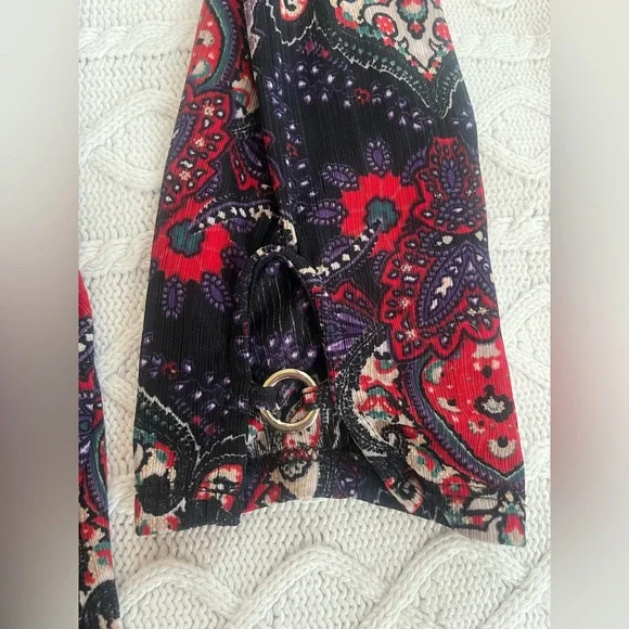 Dana Buchman Elegant Black and Red Patterned Women's Blouse Size 2X - Picture 12 of 16